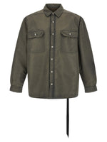 Green Solid Shirt Jacket 1