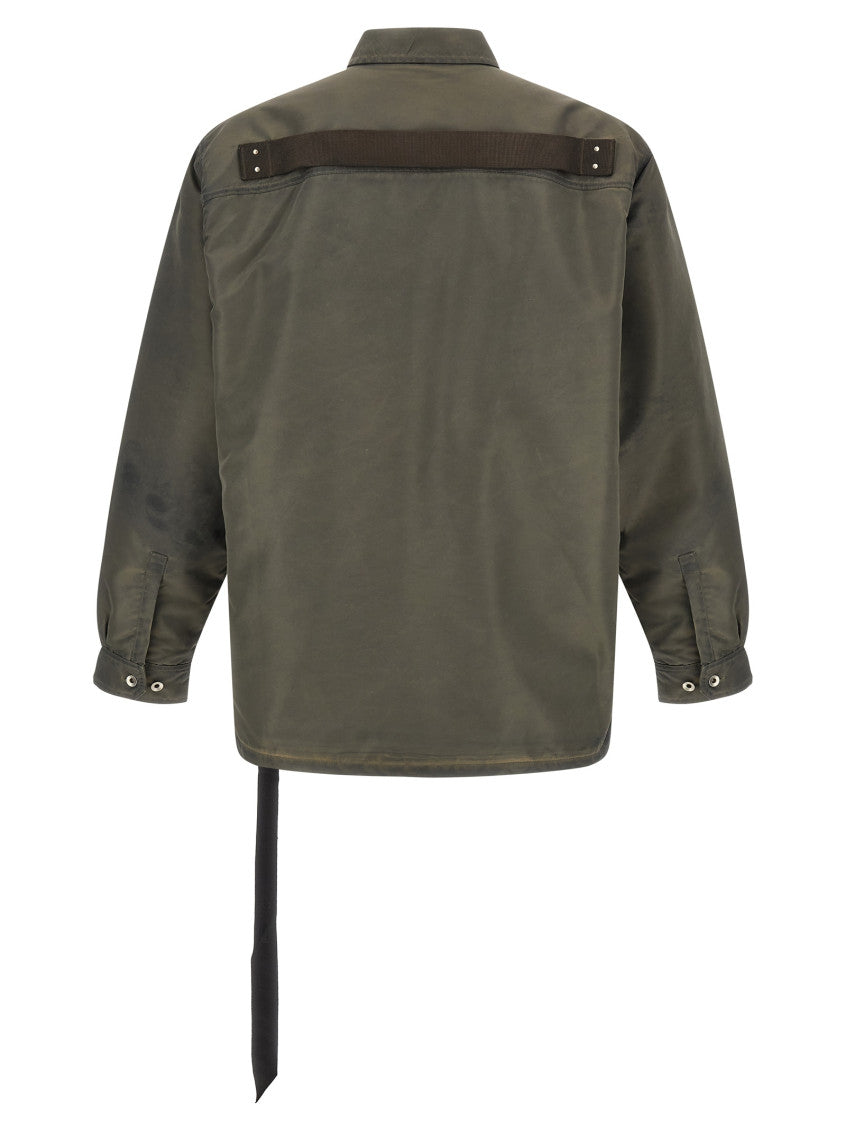 Green Solid Shirt Jacket 2