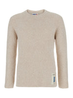White Crew Neck Pullover 1