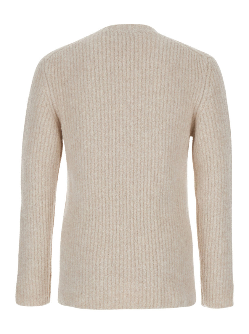 White Crew Neck Pullover 2