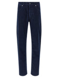 Blue Straight Flat Front Pants 1