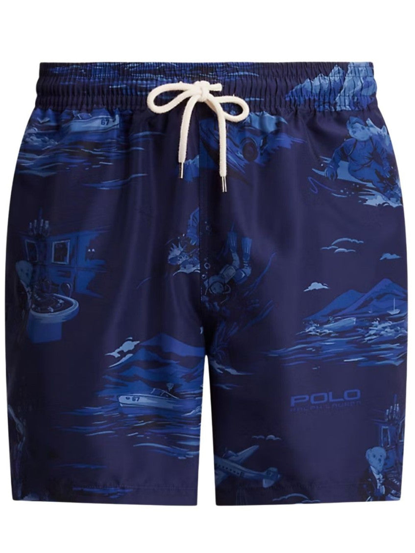 Navy Blue Swim Shorts 1