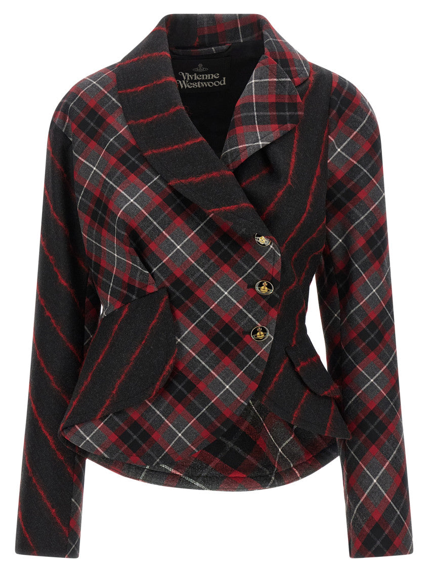 Multicolor Shawl Lapel Blazer 1