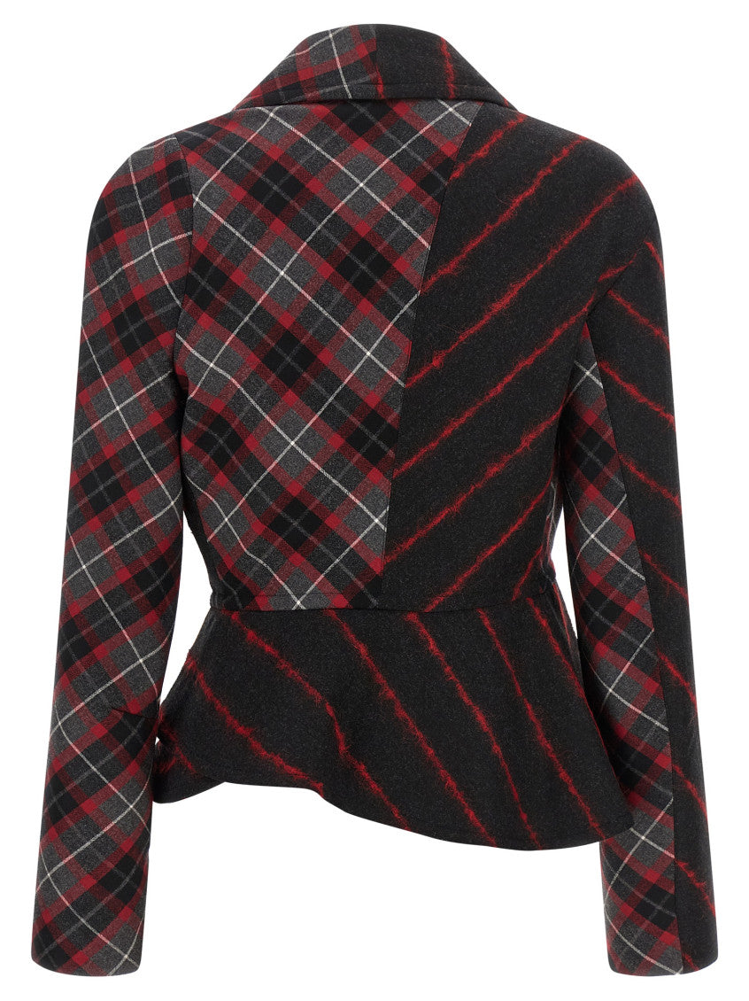 Multicolor Shawl Lapel Blazer 2