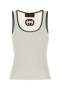 White Scoop Neck Top 1