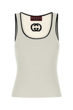 White Scoop Neck Top 1