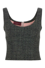 Grey Scoop Neck Top 1