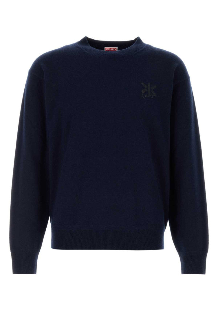 Blue Crew Neck Sweater 1