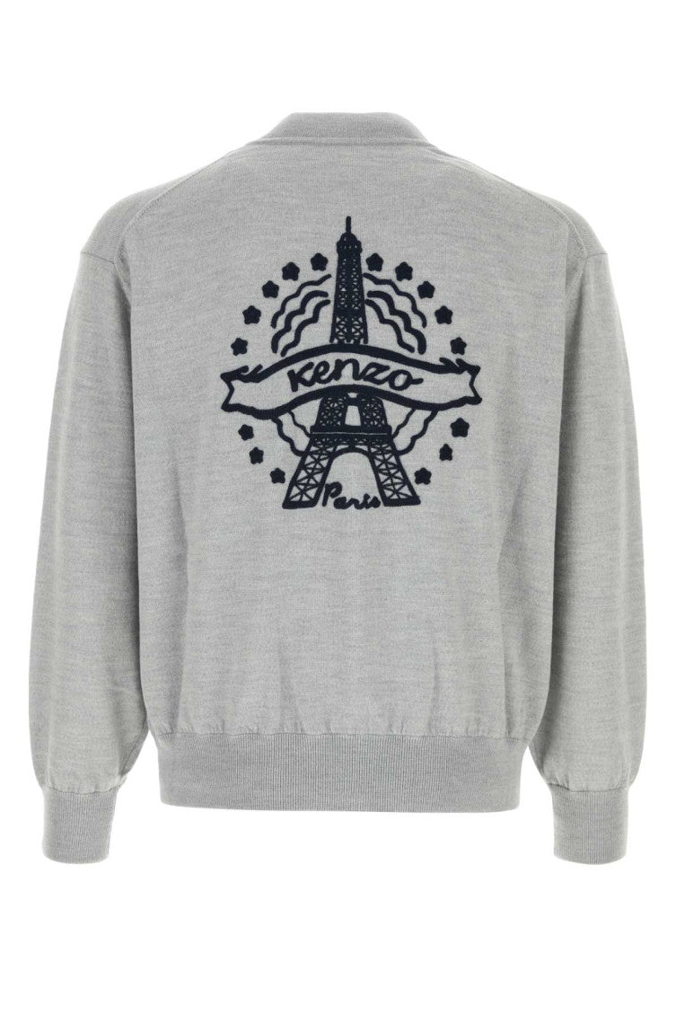 Grey Zip-Up Cardigan 2