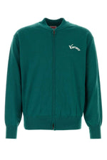 Green Zip-Up Cardigan 1