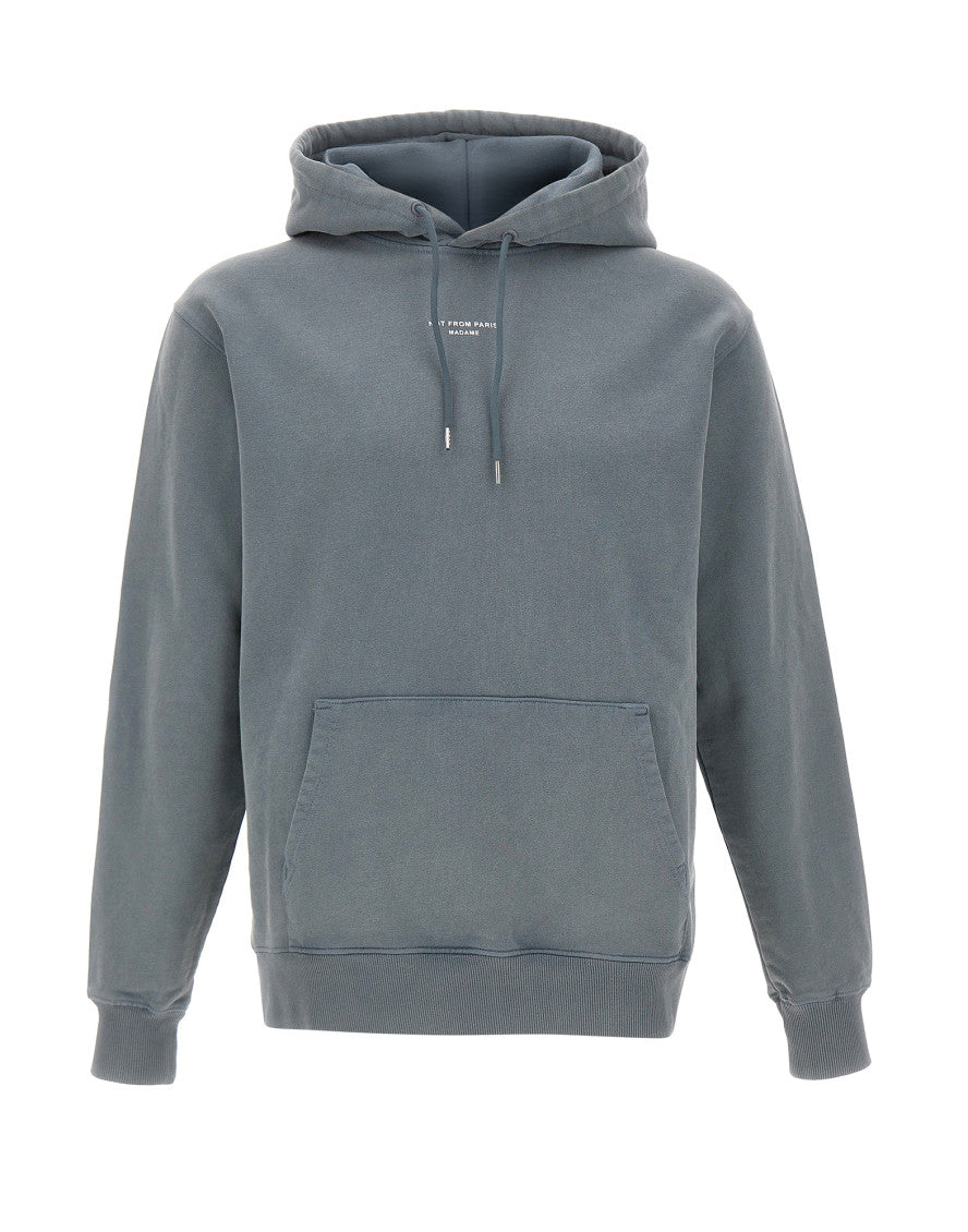 Grey Logo Relaxed Hoodie 1