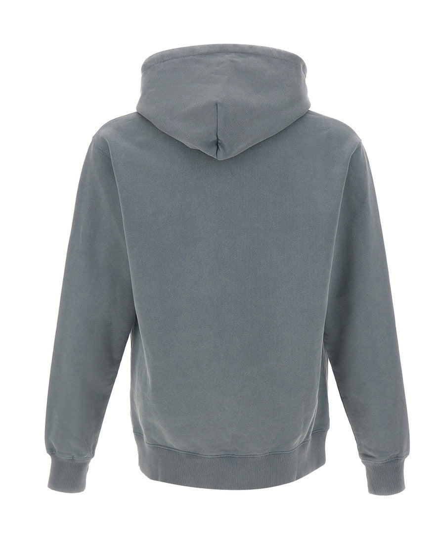 Grey Logo Relaxed Hoodie 3