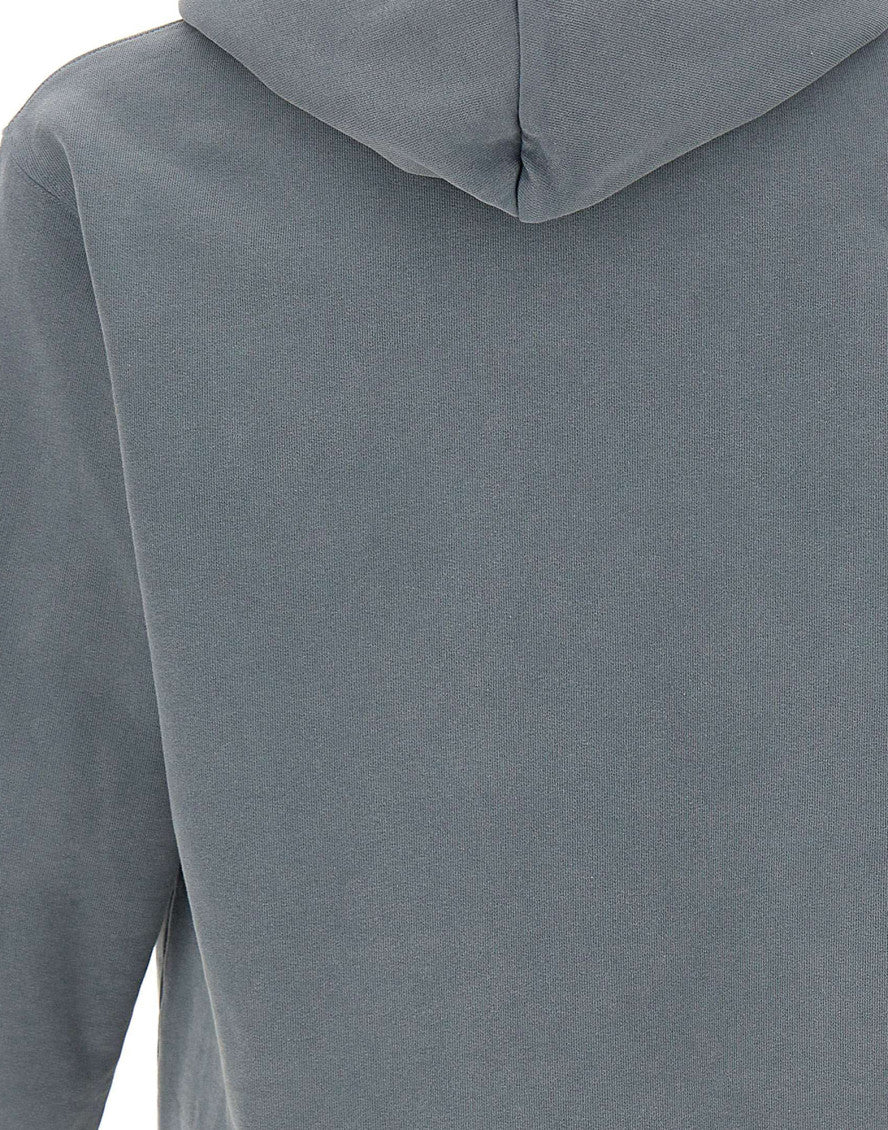 Grey Logo Relaxed Hoodie 5