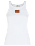 White Scoop Neck Top 1