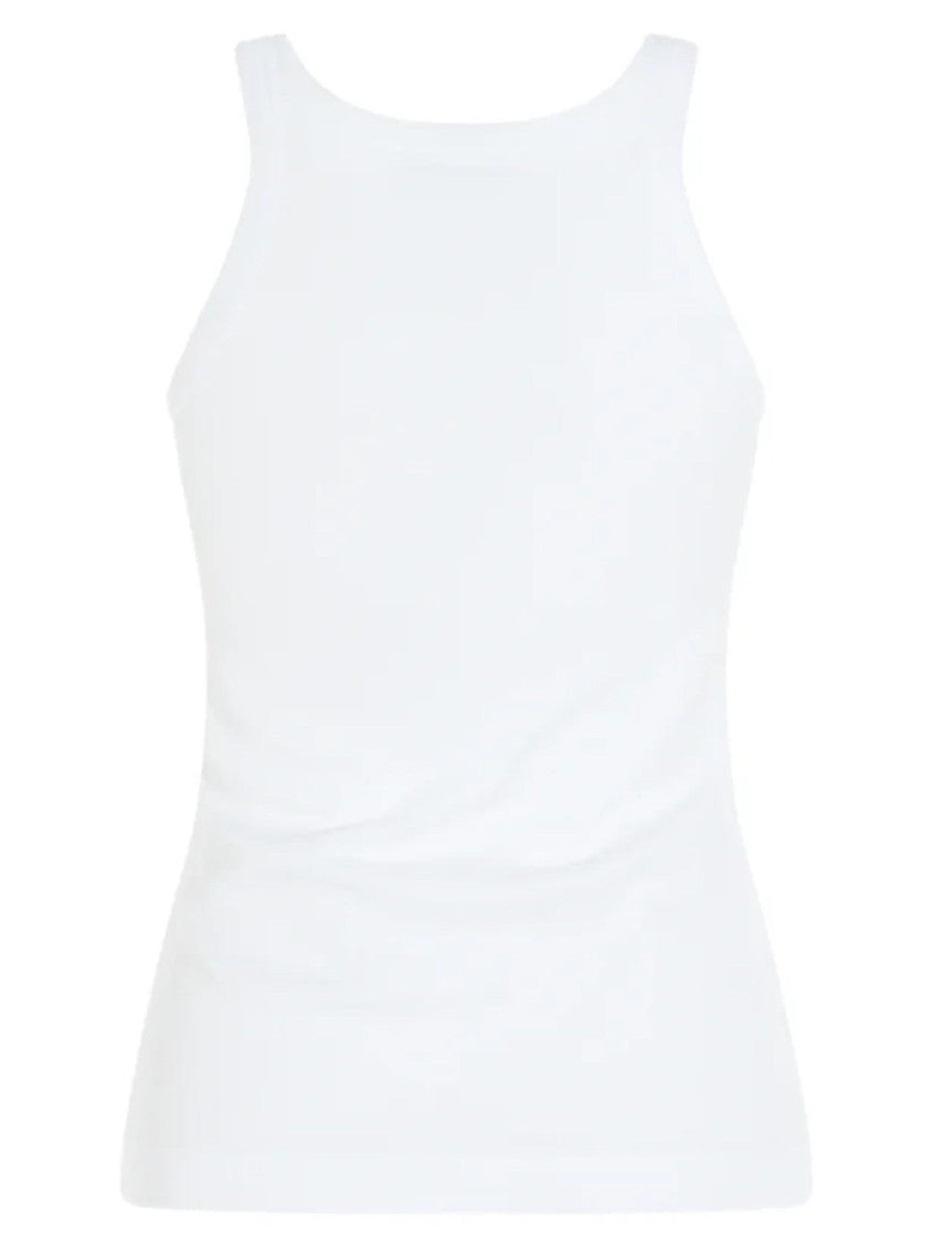 White Scoop Neck Top 2