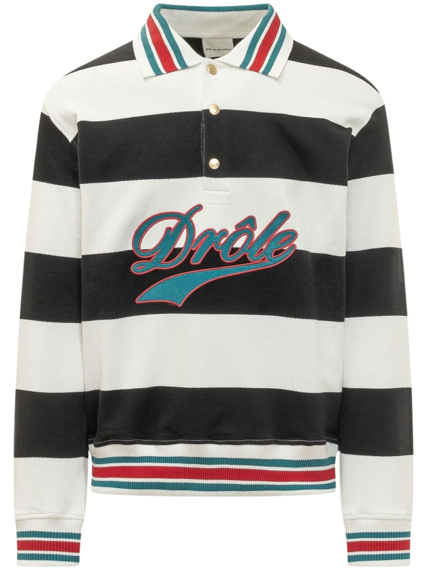 Off White Striped Polo 1