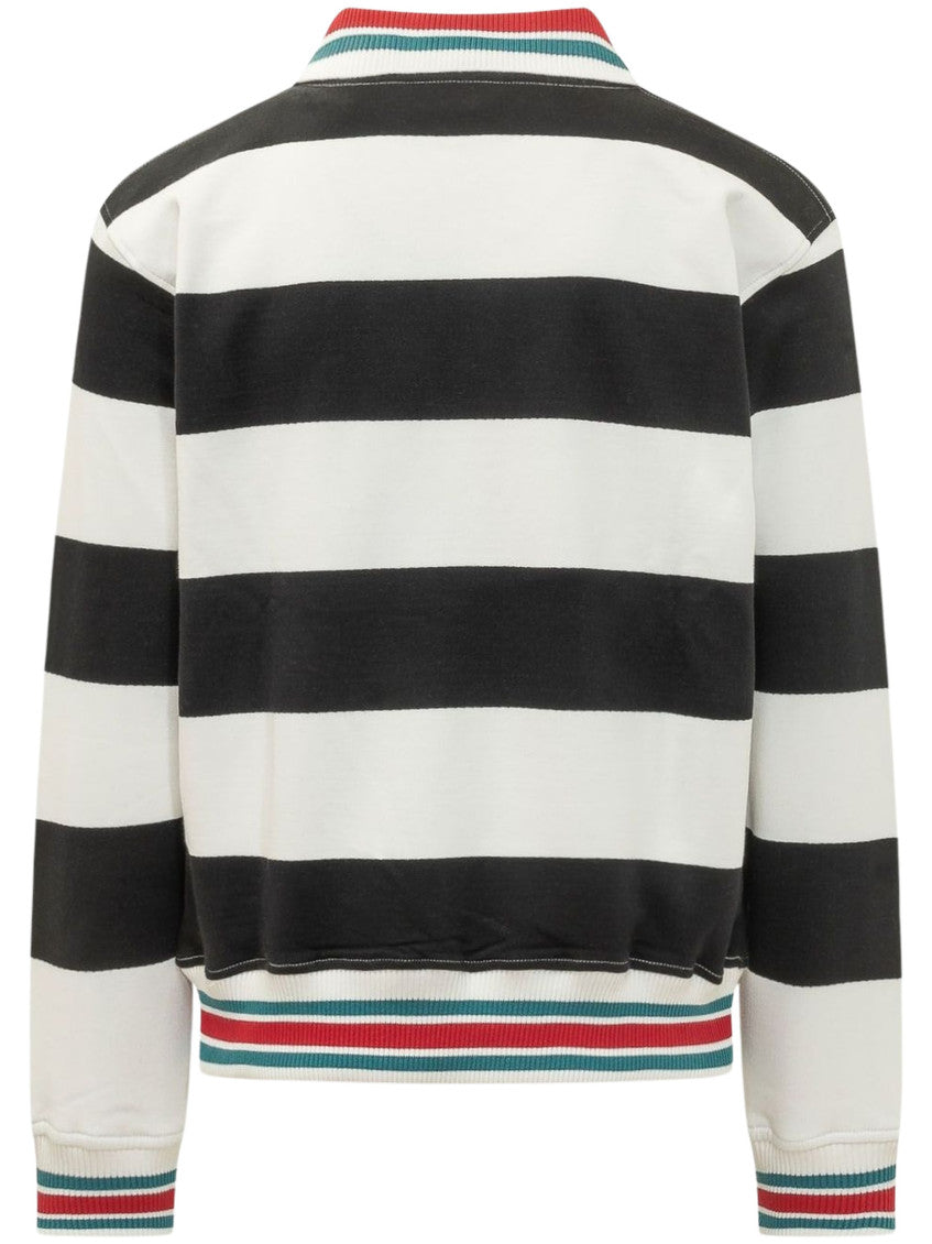 Off White Striped Polo 2