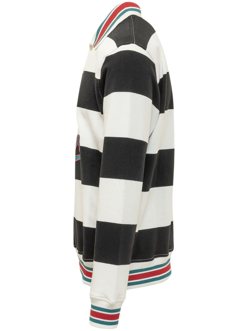 Off White Striped Polo 3