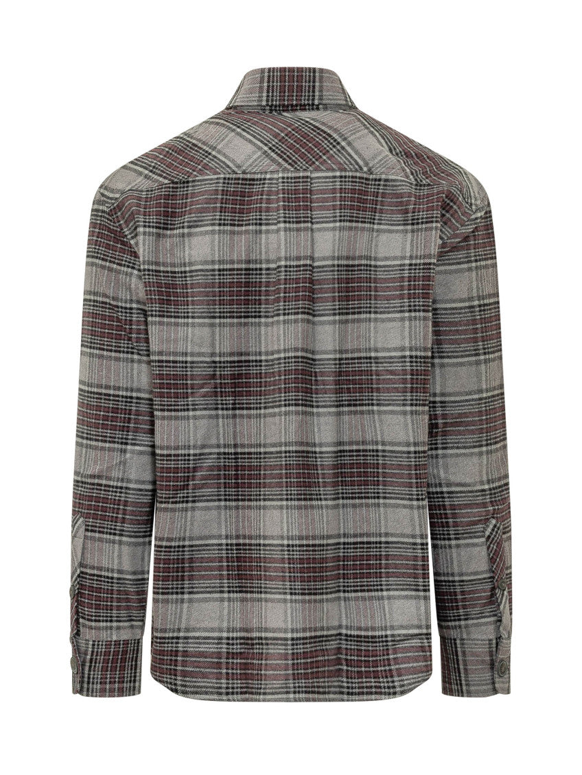 Grey Relaxed Check Shirt 2