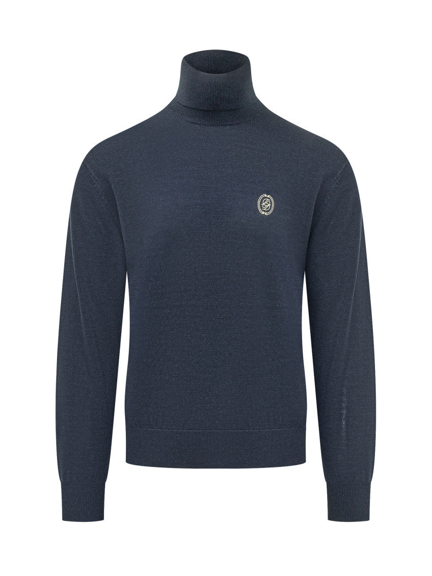 Dark Navy Turtle Neck Sweater 1
