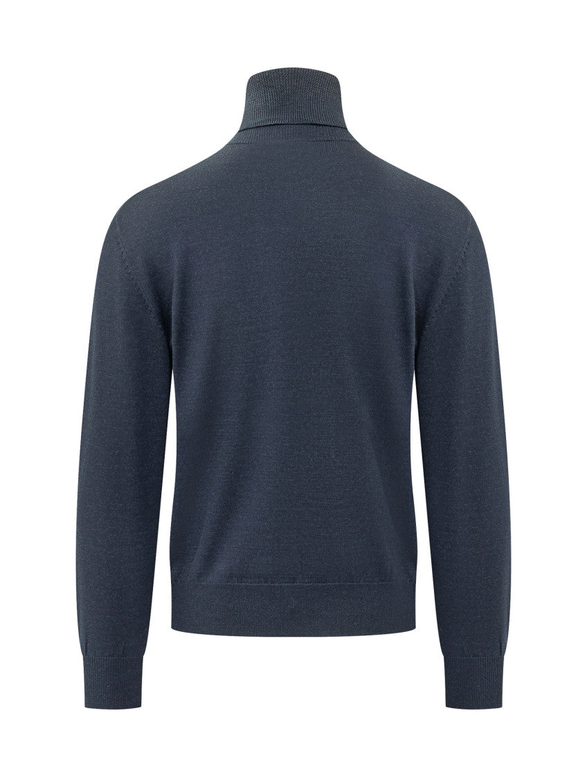 Dark Navy Turtle Neck Sweater 2