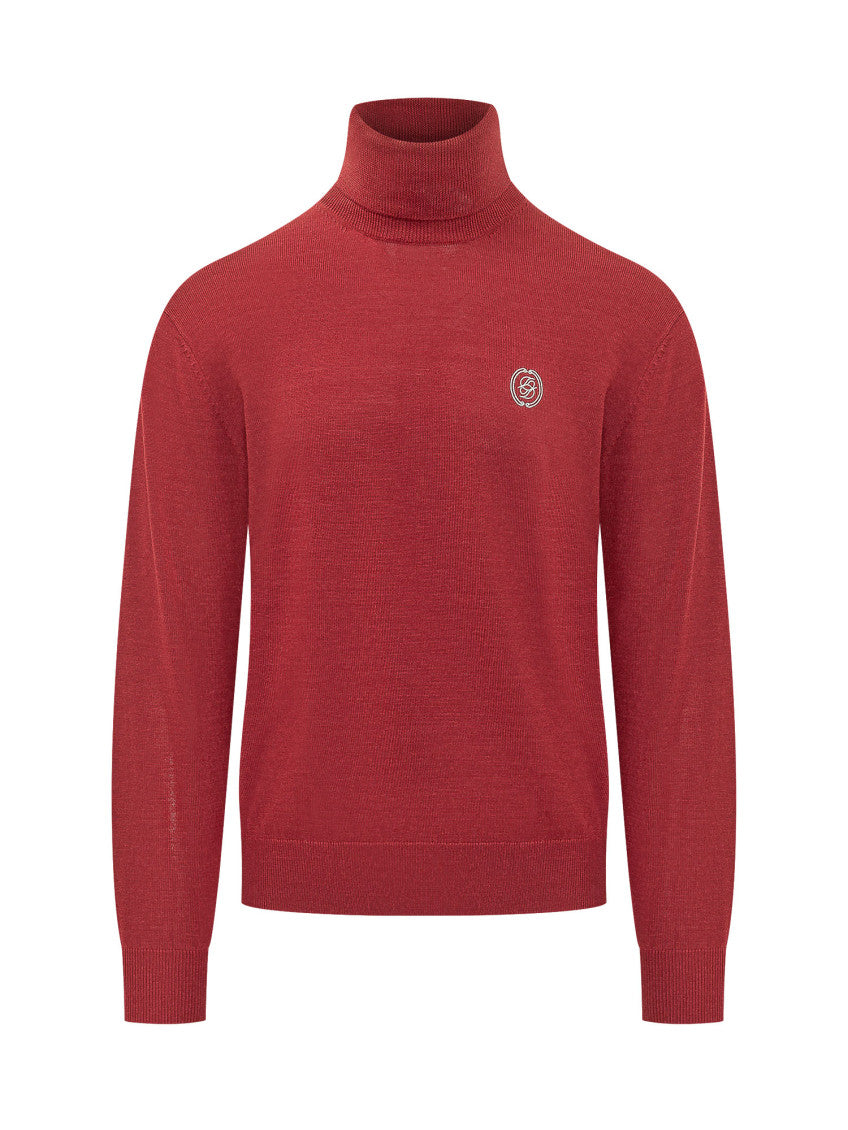 Red Turtle Neck Sweater 1