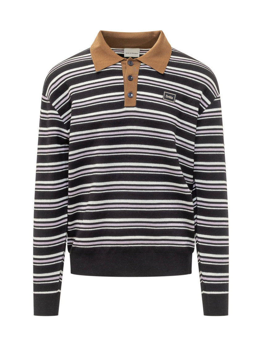 Dark Navy Stripes Polo 1