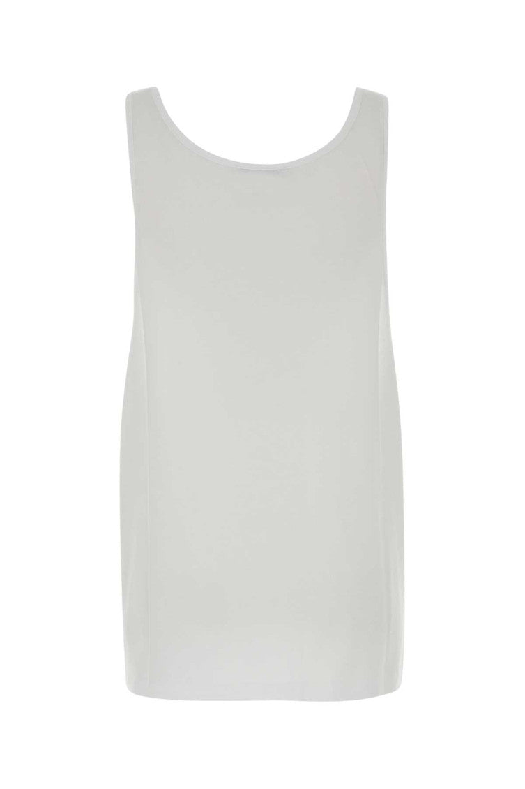 White Scoop Neck Top 2