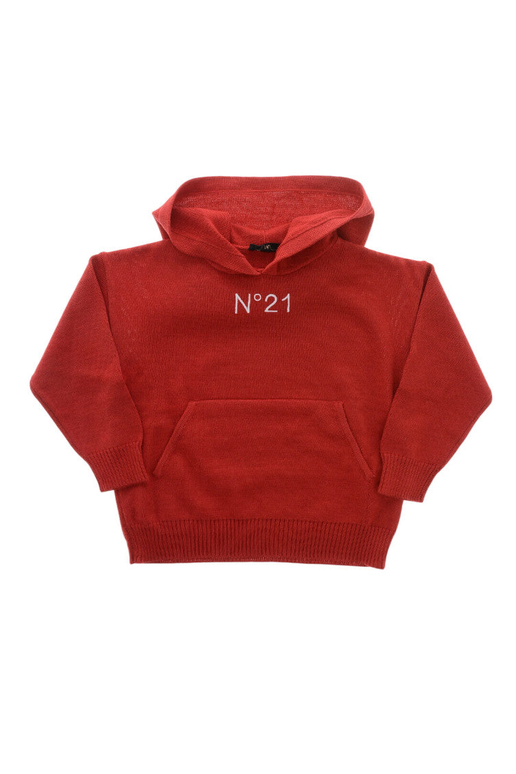 Boys Red Logo Hoodie 1