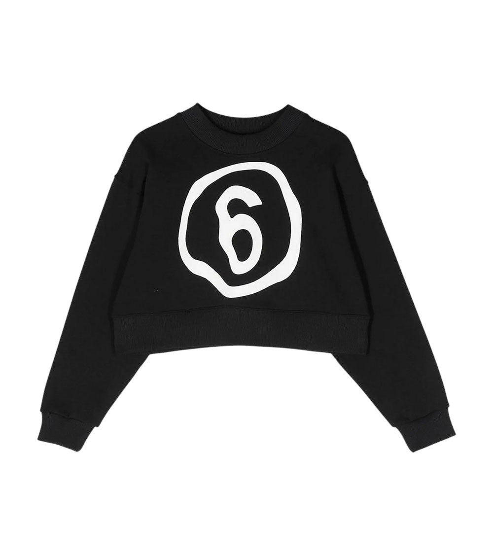 Girls Black Graphic Sweatshirt 1