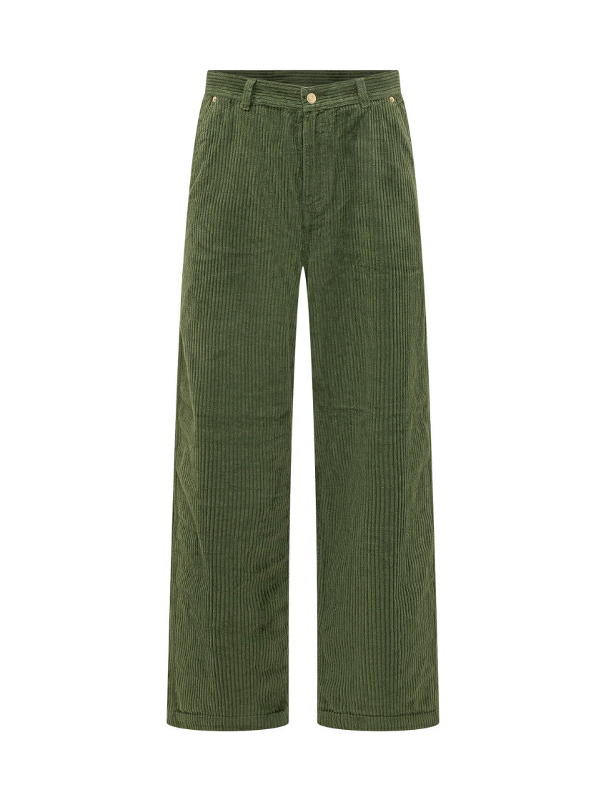 Green Mid Rise Jeans 1