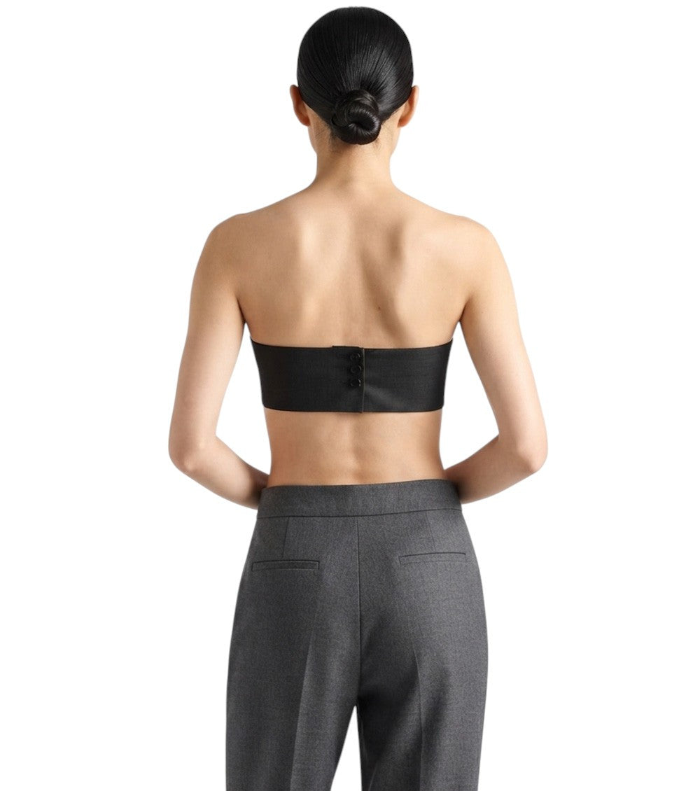 Grey Solid Tube Top 5