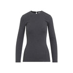Grey Solid Crew Neck T-Shirt 1