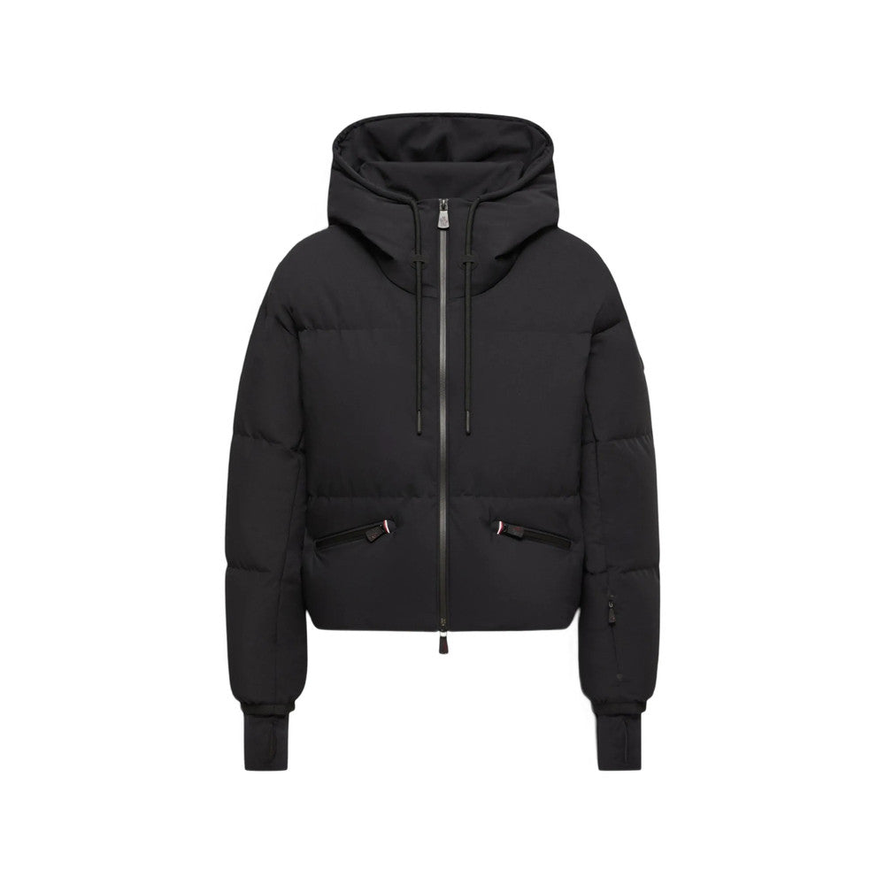 Black Quilted Hood Jacket 1