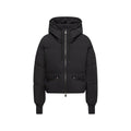Black Quilted Hood Jacket 1