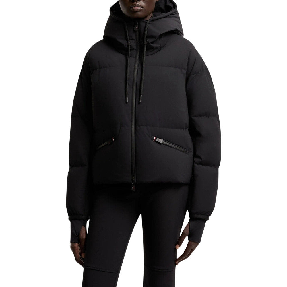 Black Quilted Hood Jacket 2