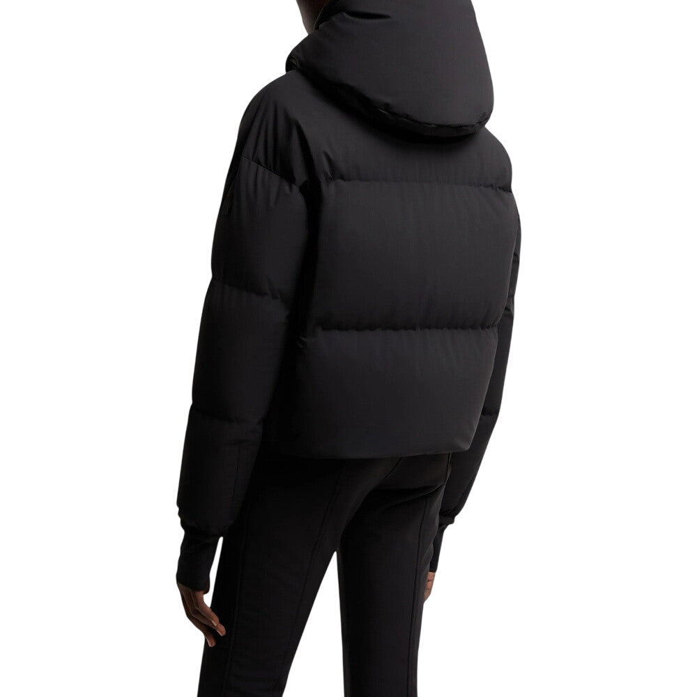 Black Quilted Hood Jacket 3