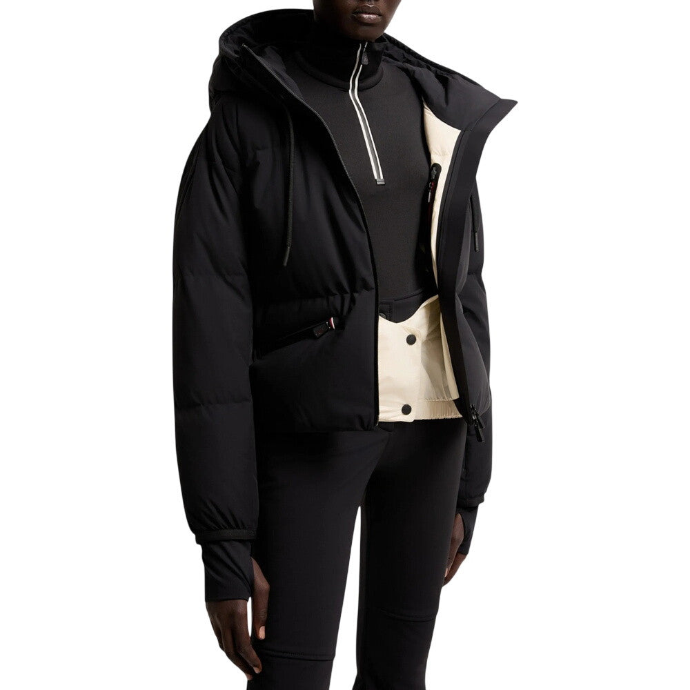 Black Quilted Hood Jacket 4