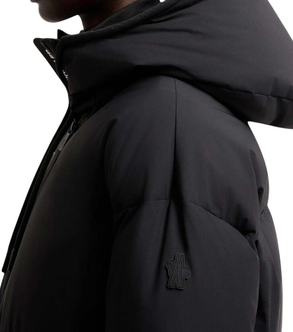 Black Quilted Hood Jacket 6