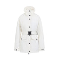 White Solid Hood Jacket 1