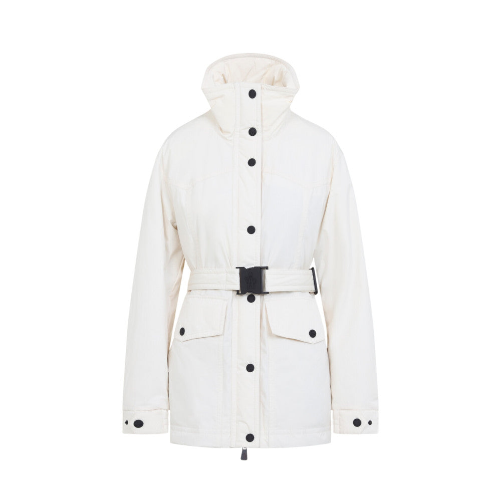 White Solid Hood Jacket 2