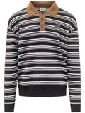 Dark Navy Striped Polo 1