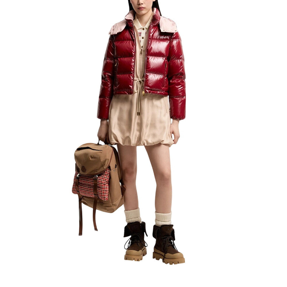 Red Quilted Hood Jacket 6