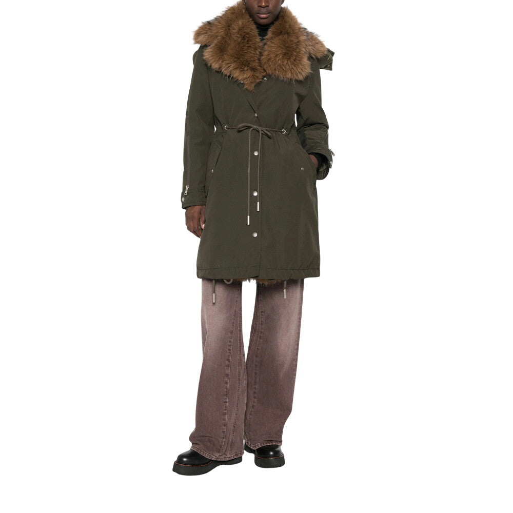 Green Hood Trench Coat 2