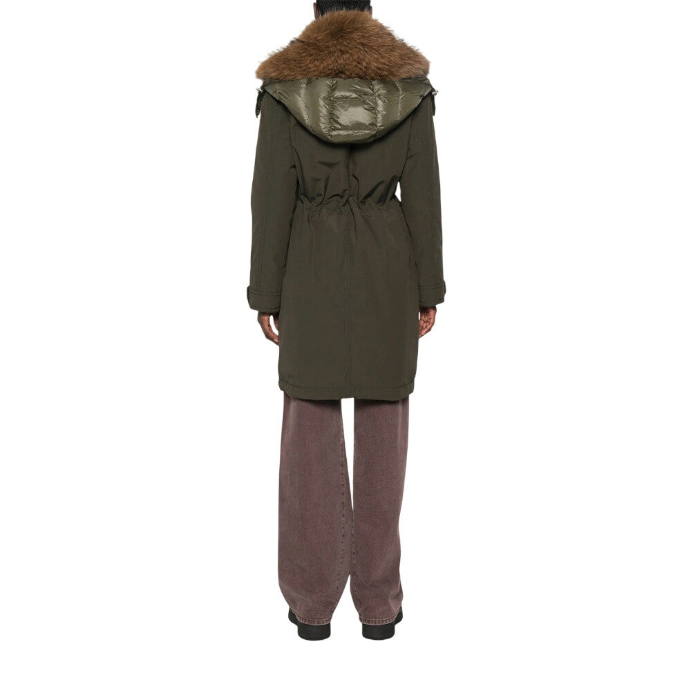 Green Hood Trench Coat 3