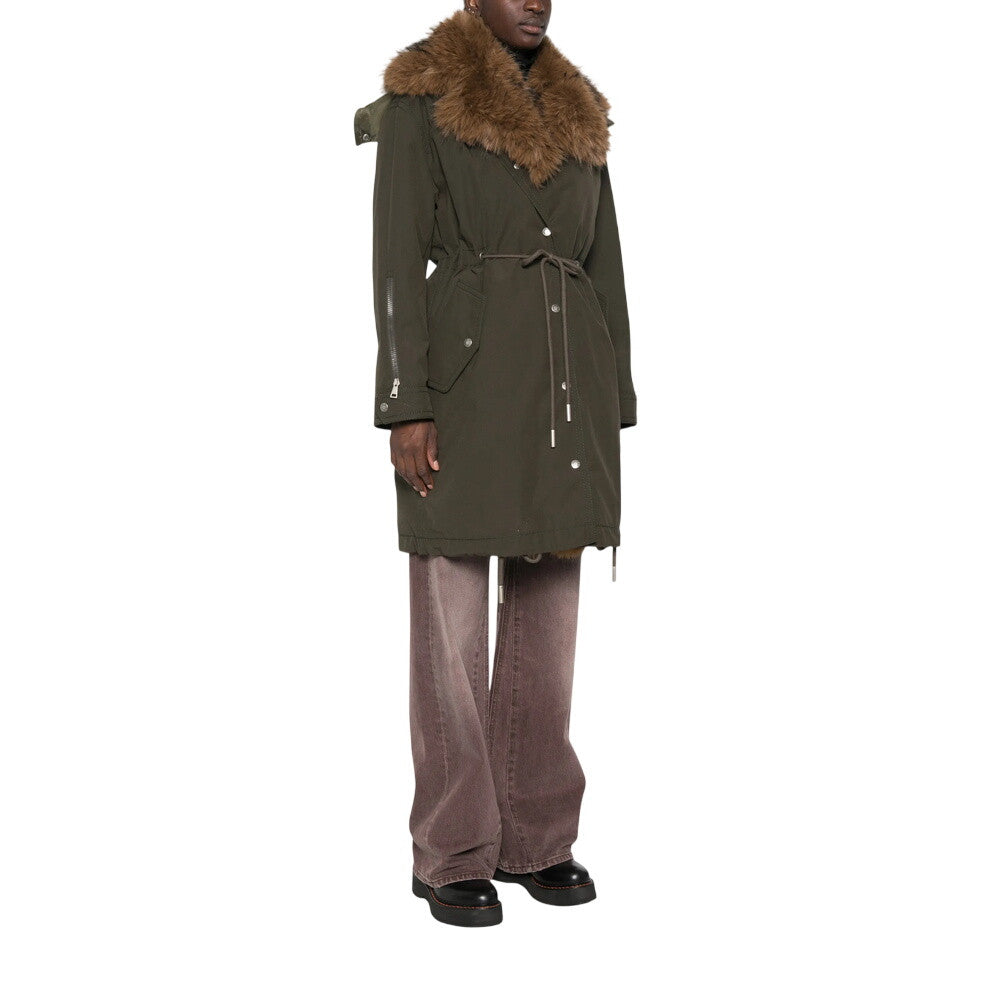 Green Hood Trench Coat 5