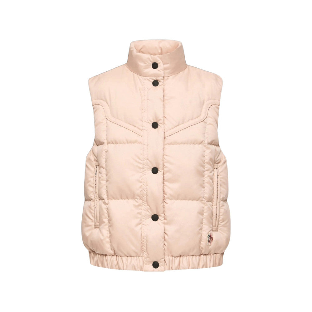 Light Pink Quilted Mock Collar Jacket 1