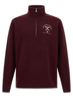 Maroon Half Zip Sweatshirt 1