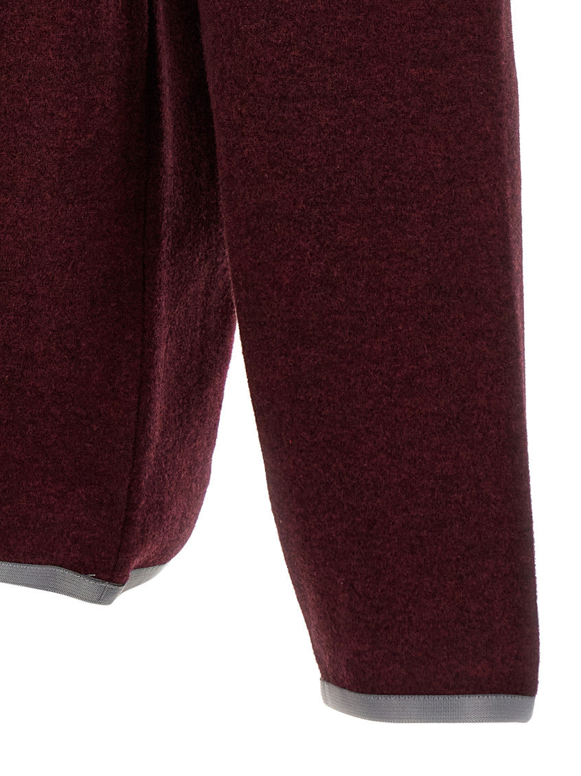 Maroon Half Zip Sweatshirt 4