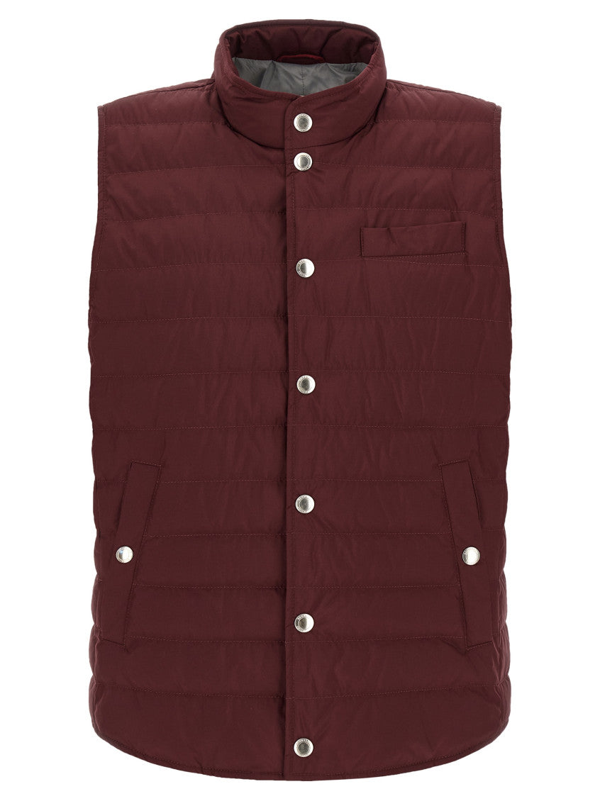 Maroon Sleeveless Jacket 1